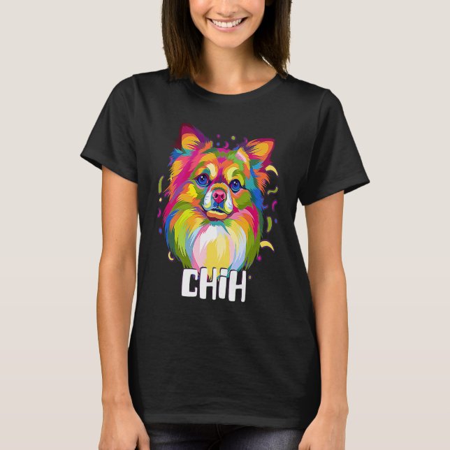 Chih  Chihuahua Humor Chiwawa Dog  Animal Pun T Shirt (Framsida)