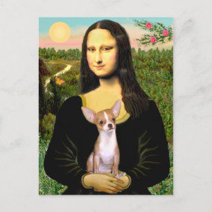 Chihuahua 1b - Mona Lisa Vykort