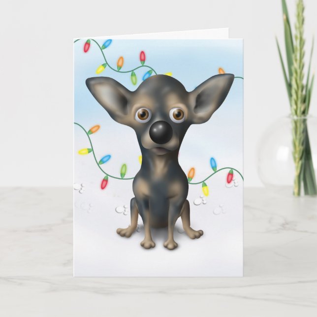 Chihuahua 2 jul helgkort (Framsida)