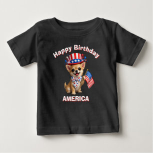 Chihuahua (2ad) Patriotisk Barn T-Shirt