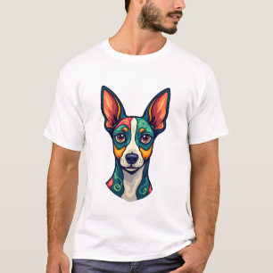 Chihuahua Abstrakt målning Färg Söt hund (7) T Shirt