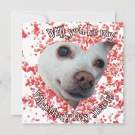 Chihuahua Alla hjärtans dag Platt Semesterkort Julkort