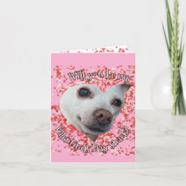 Chihuahua Alla hjärtans dag vikt firande kort