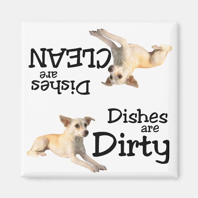 Chihuahua Älskare Dishwasher Magnet (Framsidan)