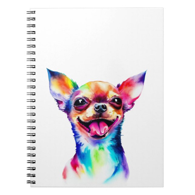 Chihuahua Älskare | Färgämnet Chihuahua Hund art Anteckningsbok (Framsidan)