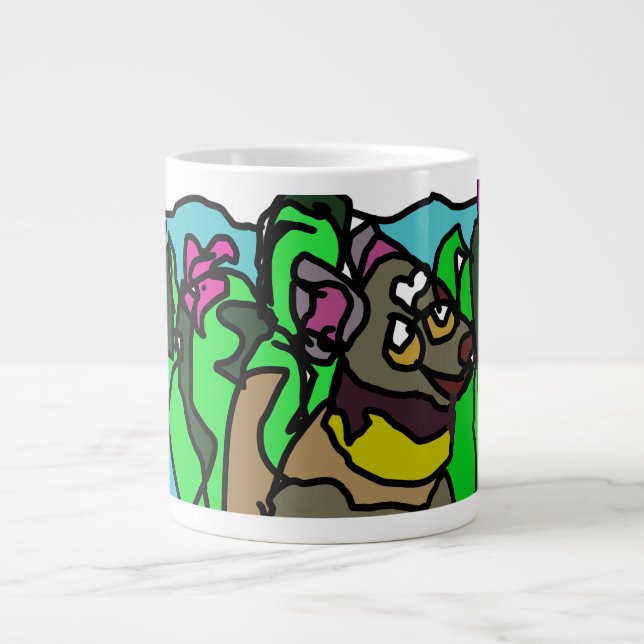 Chihuahua älskare jumbo mugg (Framsidan)