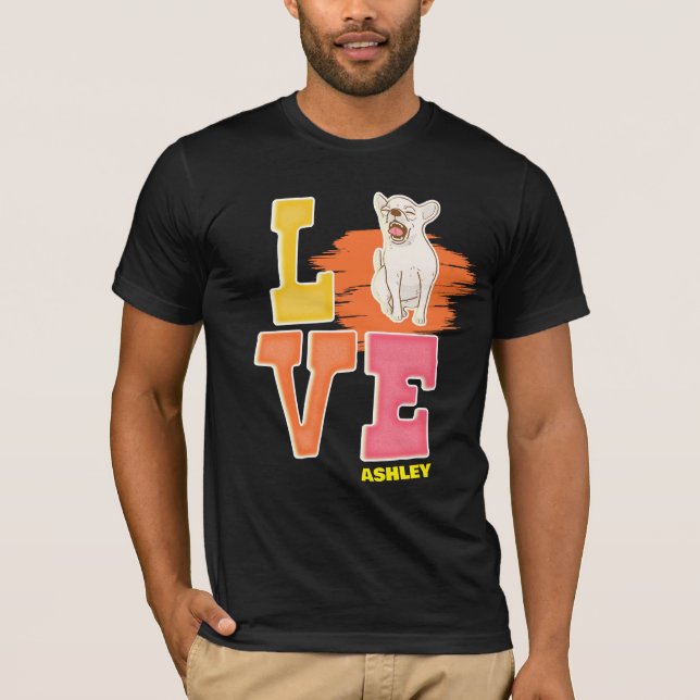 Chihuahua älskare söt färg t shirt (Framsida)