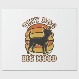 Chihuahua Älskare Tröja Retro Graverad Hund Humor Presentpapper