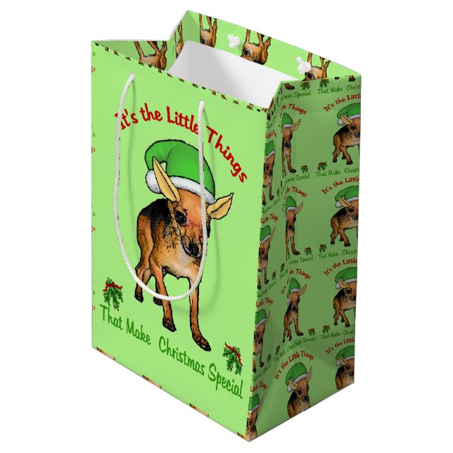 Chihuahua-älskares jul (Baksidan Vinklad)