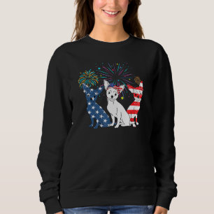 Chihuahua American Flagga 4:e juli Independence D T Shirt