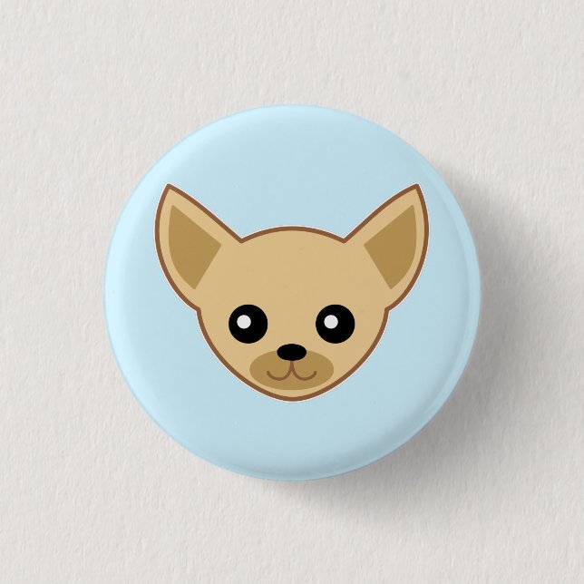 Chihuahua-ansikte Knapp (Framsida)