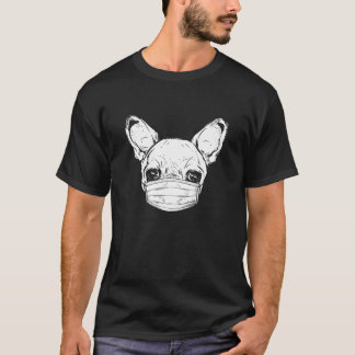 Chihuahua Ansikte Mask Hund älskare Hundar Gift T Shirt