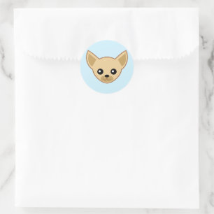 Chihuahua-ansikte Runt Klistermärke
