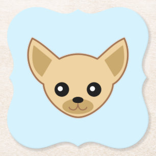 Chihuahua-ansikte Underlägg Papper