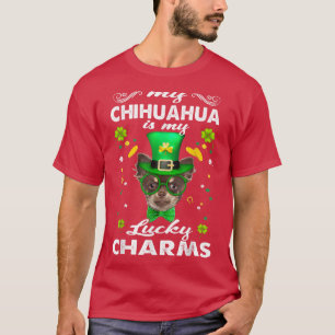 Chihuahua är min lyckliga charm St patricks day Hu T Shirt