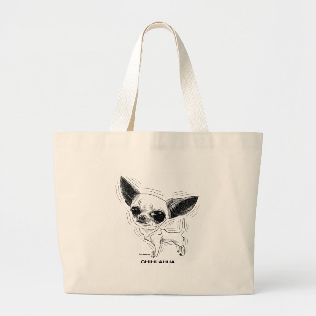 Chihuahua Bag Jumbo Tygkasse (Framsidan)