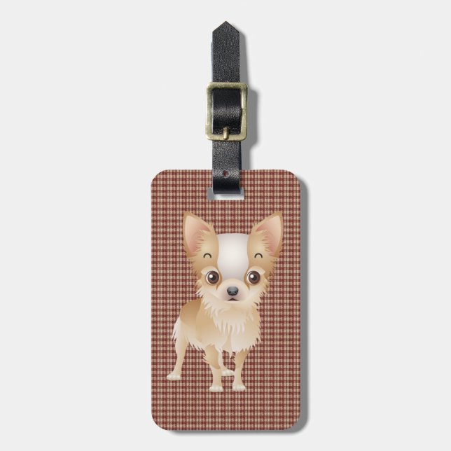 chihuahua bagagebricka (Vertikal Framsida)