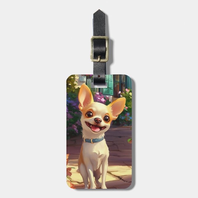 Chihuahua Bagagebrickor (Vertikal Framsida)