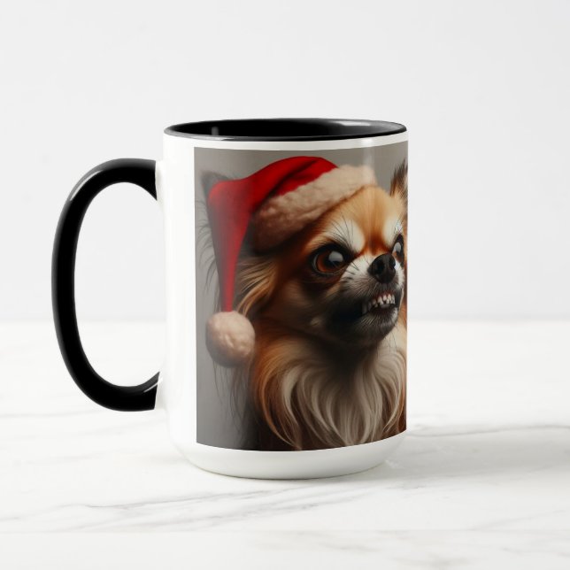 Chihuahua Bah! Humbug julkaffe Mugg Kopp (Vänster)