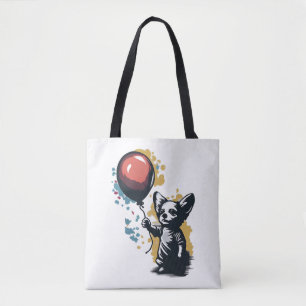 Chihuahua Balloon Cute Hund Chiwawa Funny Tygkasse