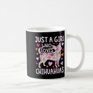 Chihuahua Bara en flicka som Kärlek Chihuahuas Hun Kaffemugg