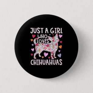 Chihuahua Bara en flicka som Kärlek Chihuahuas Hun Knapp