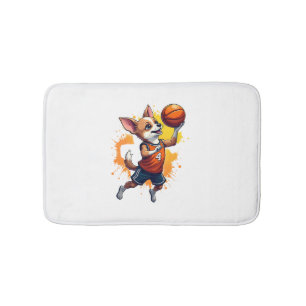 Chihuahua Basket Spelare Sport Dunk Kopiera Badrumsmatta