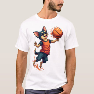 Chihuahua  Basketball  Player  Sport  Dunk T Shirt