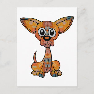 Chihuahua Batik Vykort