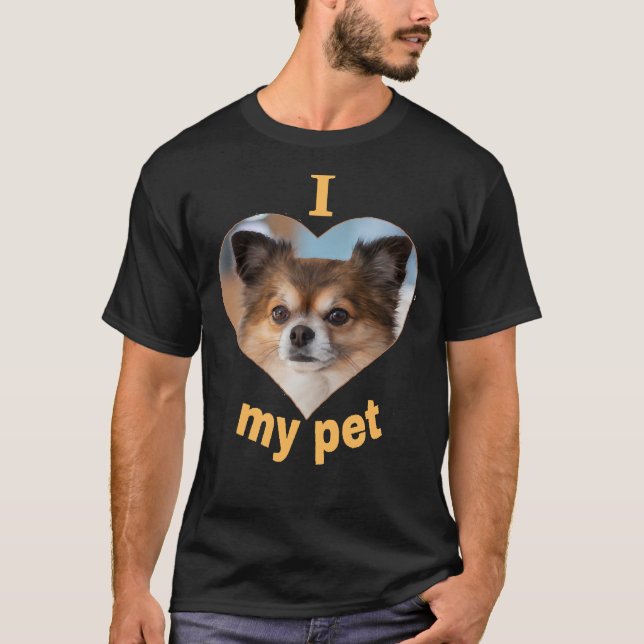 Chihuahua Befina Hund Prints I Kärlek Hundar T Shirt (Framsida)