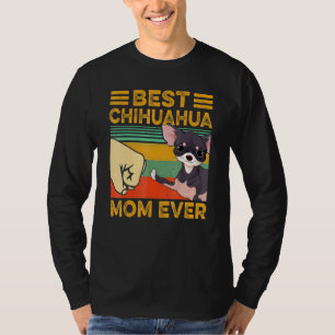 Chihuahua Best Hund Mamma All Retro Sunset T Shirt