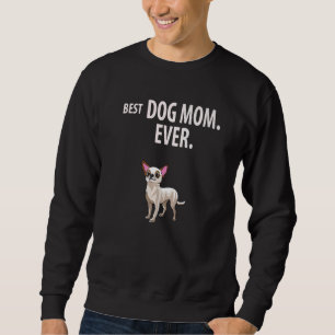 Chihuahua BEST HUND MAMMA EVER Roligt Chia Taco Va Lång Ärmad Tröja