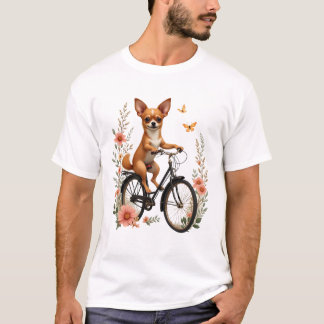 Chihuahua  Bike  Bicycle  Dog  Cycling T Shirt