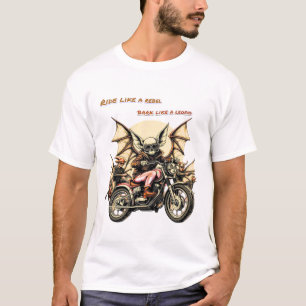 Chihuahua-Bikerna med Fladdermus Vingar T Shirt