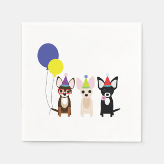 Chihuahua Birthday Napkins Pappersservett