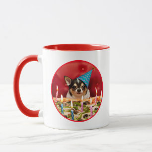 Chihuahua Birthday Pizza Paj Mugg