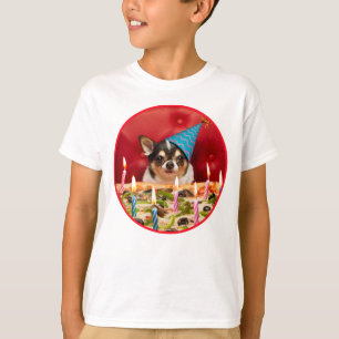 Chihuahua Birthday Pizza Paj T Shirt
