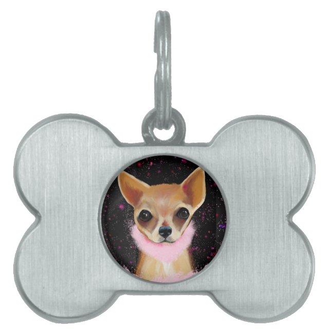 Chihuahua Bling  ID-bricka Husdjur (Framsidan)