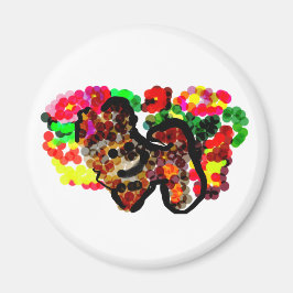 Chihuahua blommor magnet
