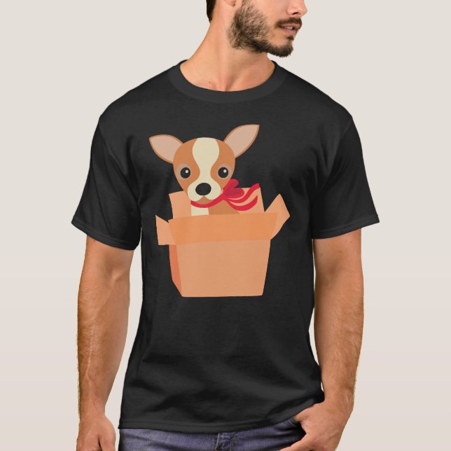 Chihuahua Boxing T Shirt (Framsida)