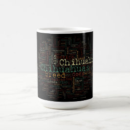 Chihuahua Breed Typography Kaffemugg