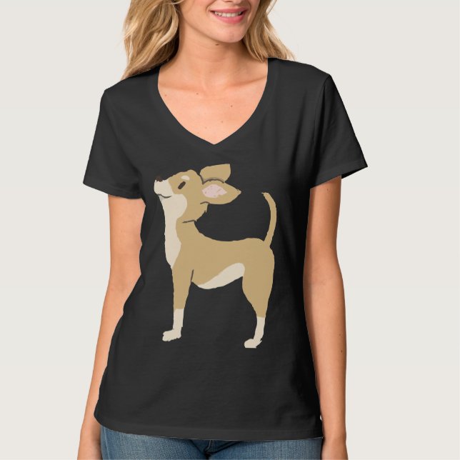 Chihuahua Brown T Shirt (Framsida)