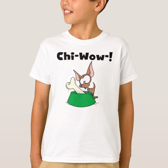 Chihuahua Chi-Wow T-shirt (Framsida)