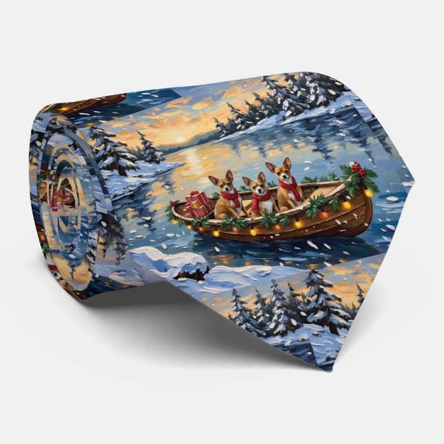 Chihuahua Christmas Boat Holiday Slips (Rullad)