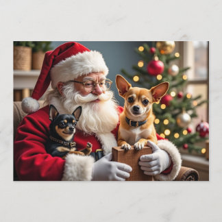 Chihuahua Christmas Card Julkort