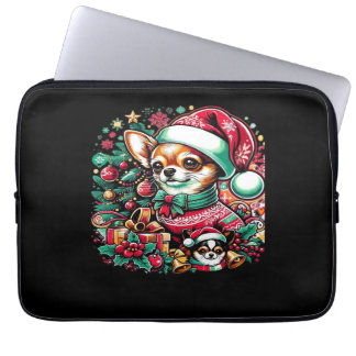 Chihuahua Christmas Cheer! Classic T-Shirt Laptop Fodral