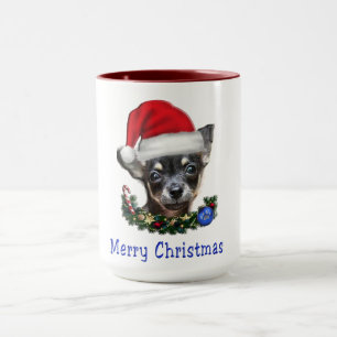 Chihuahua christmas kaffe mugg