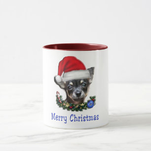 Chihuahua christmas kaffe mugg