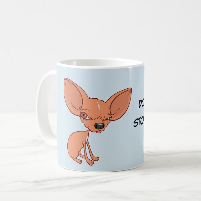Chihuahua Coffee Mugg Funny Chi Älskare Gift (Framsida vänster)