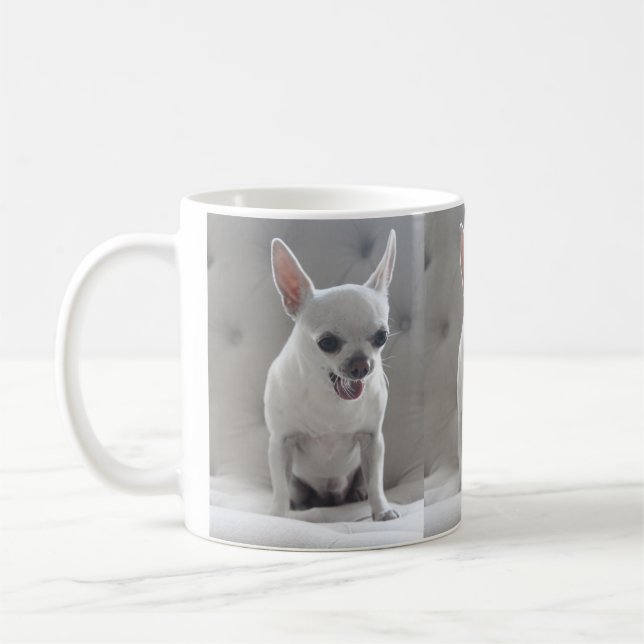 Chihuahua Coffee Mugg lägger till ditt foto (Vänster)